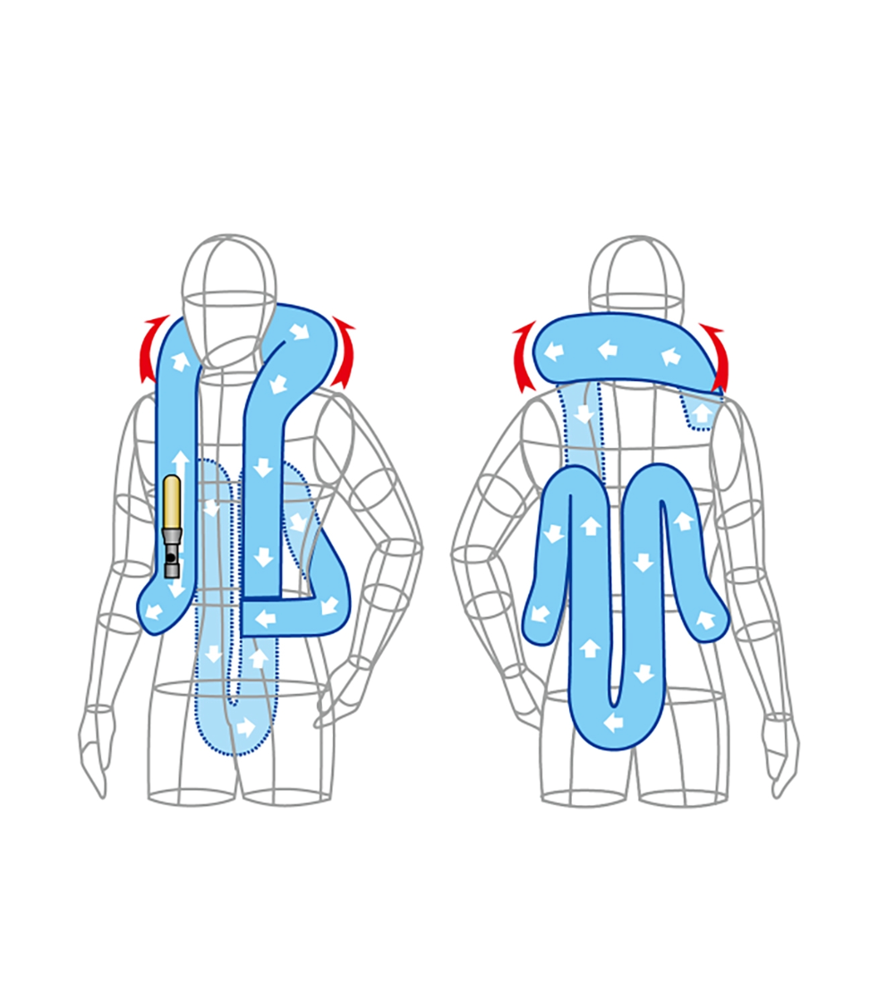 Diagram showing an inside view of the MLV and MLV2 models inflation.