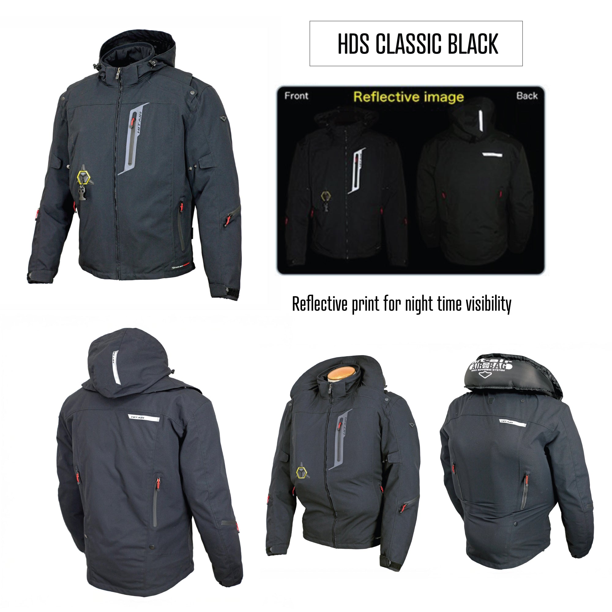HDS Airbag Jacket - Hit-Air All-Season Motorcycle Protection | CE