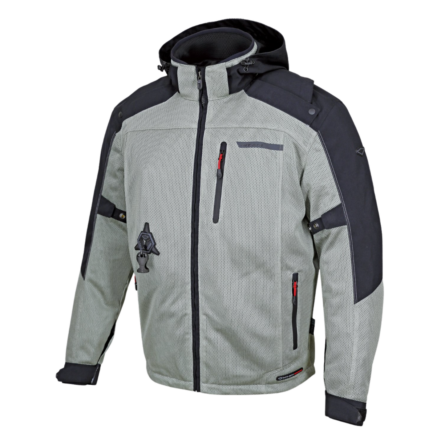 Grey Mesh HDS Hit Air safety jacket on a white background. 