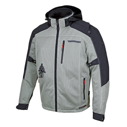 Grey Mesh HDS Hit Air safety jacket on a white background. 