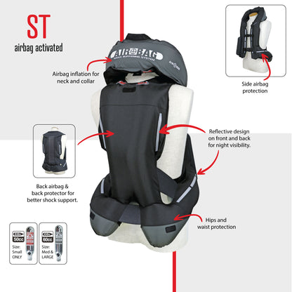 Hit-Air's product information on the ST inflated. 