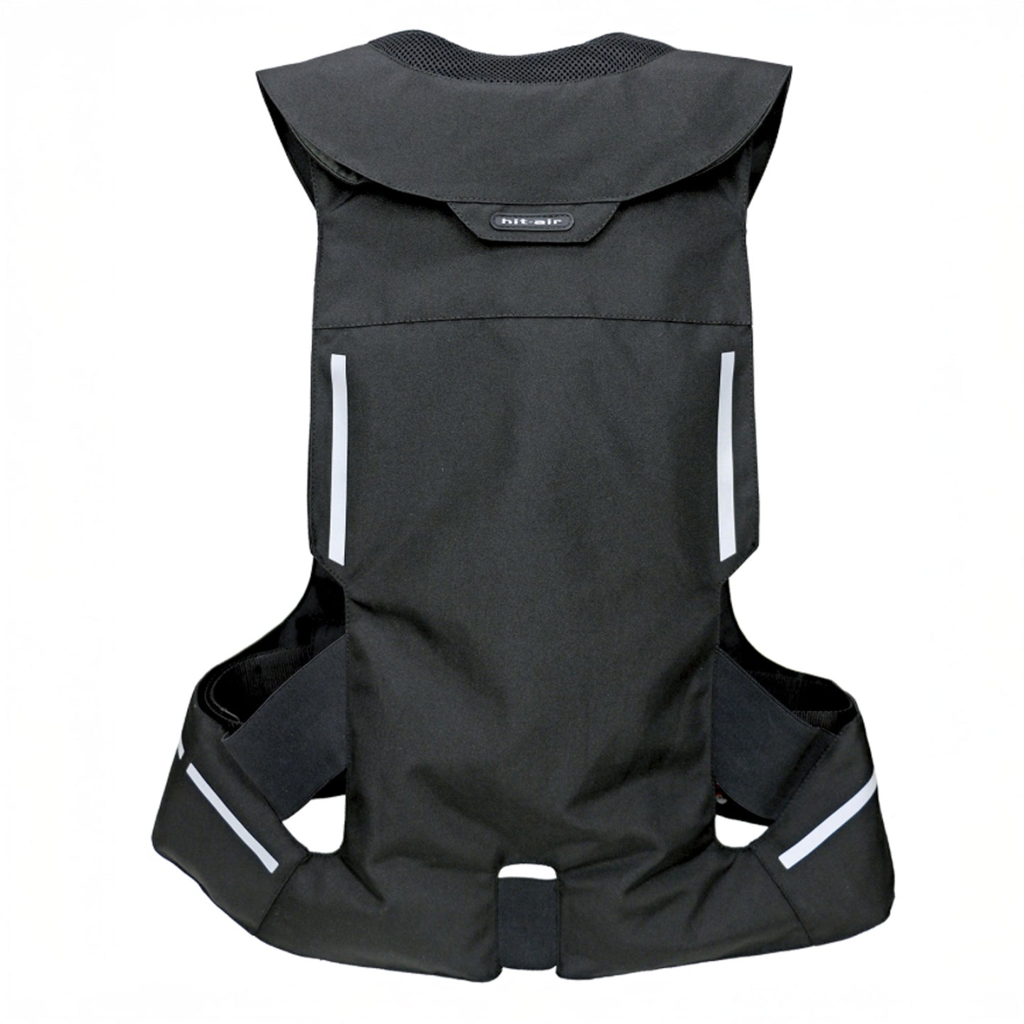 The backside of the ST wearable safety vest on a white background.