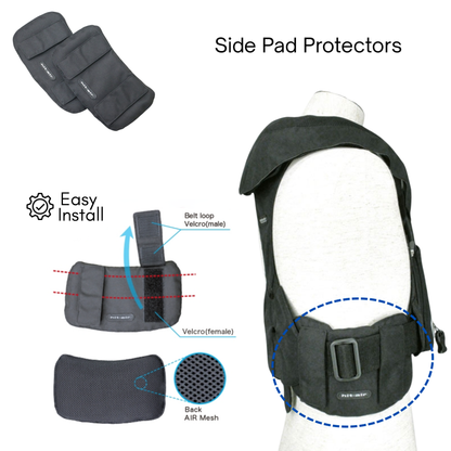 Side pad protectors and installation instructions on a Hit Air system.