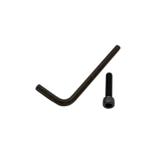 A black setting bolt for Hit Air B-type systems with an Allen wrench.